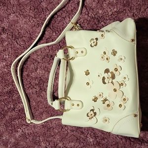 White Flower Purse